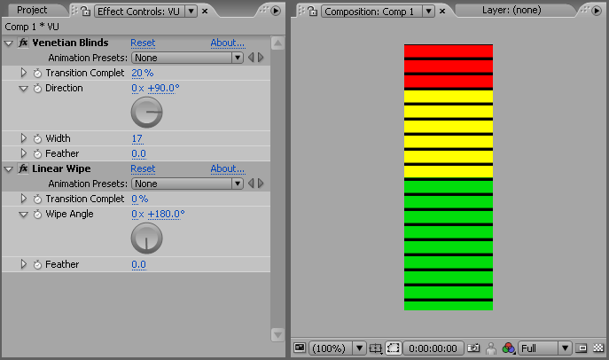 Venetian Blind Effect