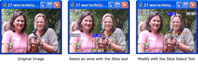Using the Slice Select Tool