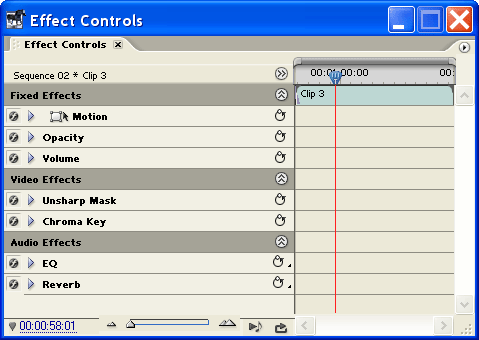 Effect Controls Window