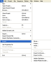 File > Export
