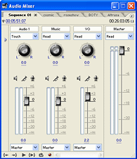 Audio Mixer Window