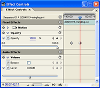 Effect Control Window