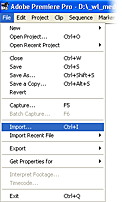 Adobe > File > Import