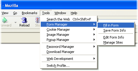 Mozilla - Fill in Form