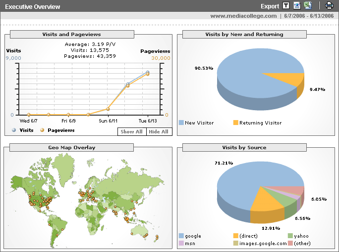 Google Analytics Executive Summary