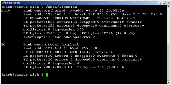 Linux Ifconfig Set Ip And Gateway