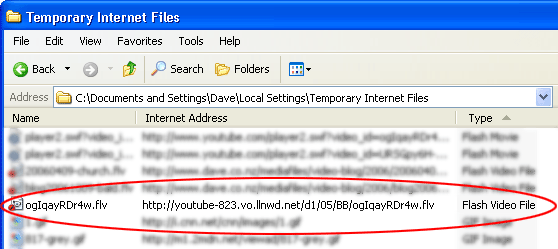 Temporary Internet Files