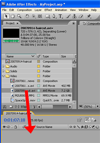 Drag file to timeline