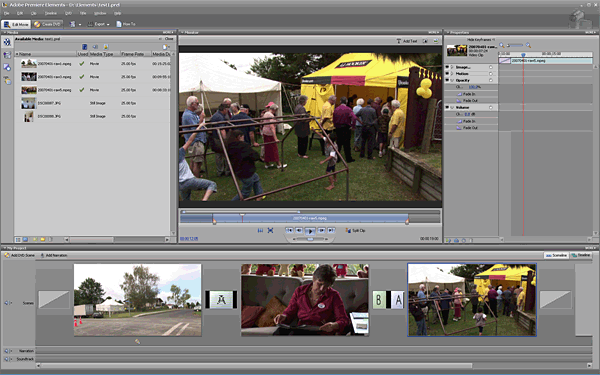 Adobe Premiere Elements Screenshot