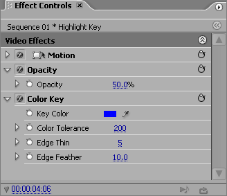 Effect Controls