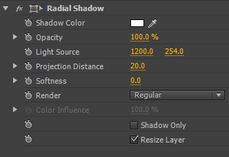 The Radial Shadow Effect
