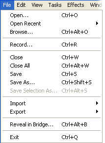 File Menu