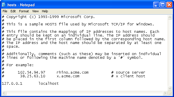 Hosts File