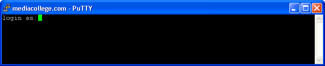 Putty Login Prompt