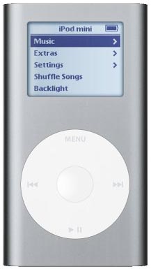 m9800LL/A mini Silver 4gb ipod