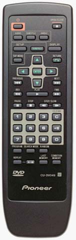Pioneer DV-525 DVD - Remote Control