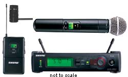 Shure SLX124/85/sm58 wireless system