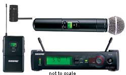 Shure SLX124/85/sm58 wireless system