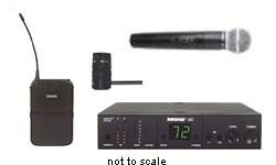 Shure UC124/85/sm58 wireless system