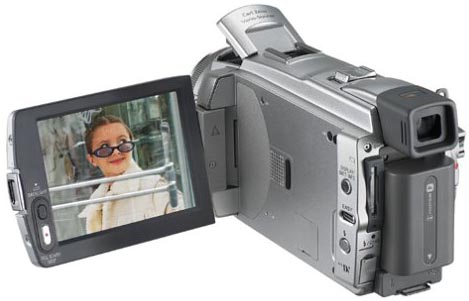 Sony DCR HC85 - Rear View