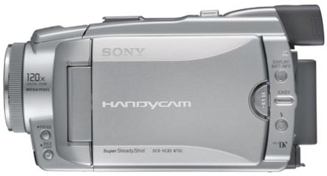 Sony DCR HC85 - Left View