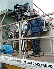 Camera Operator on platform