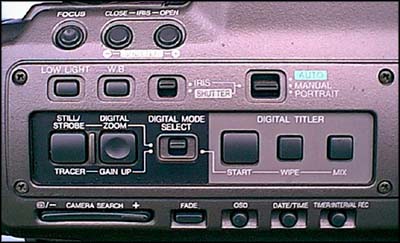 Most of the MS4's functions can be accesses from this panel. 