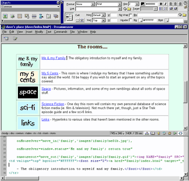 Dreamweaver screenshot