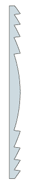 Cross-section of a fresnel lens