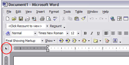 tabs in microsoft word